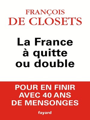cover image of La France à quitte ou double